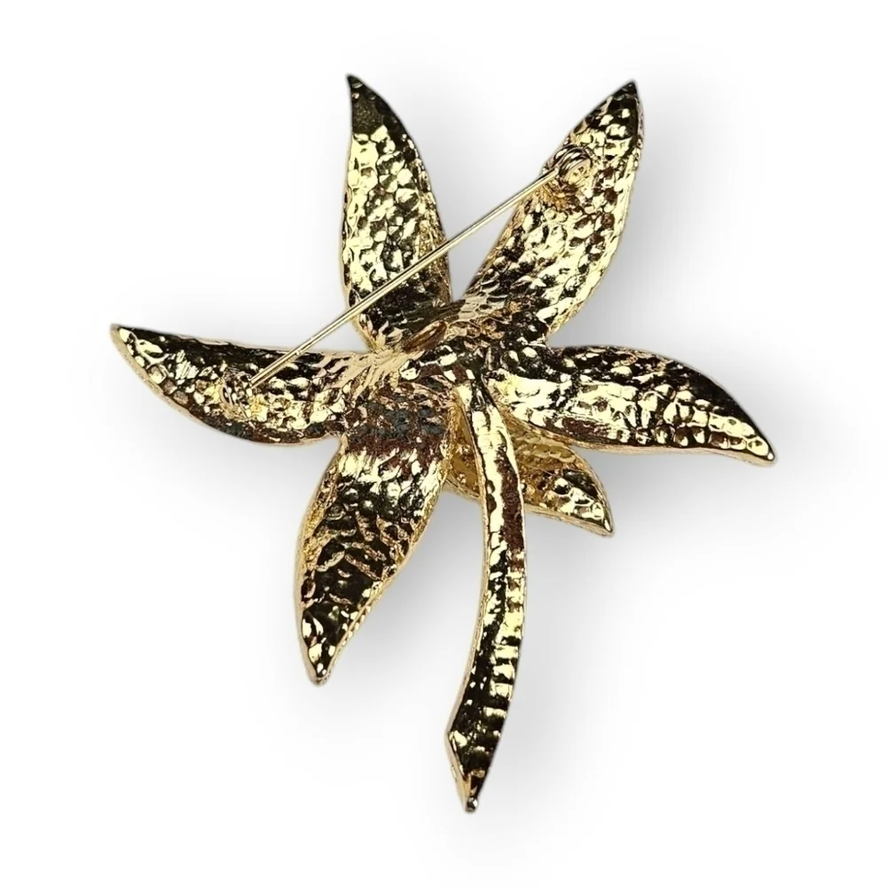 Vintage enamel gold